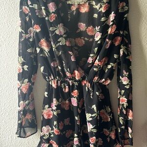 Foreign Exchange Pink Bishop Sleeve Sundress
